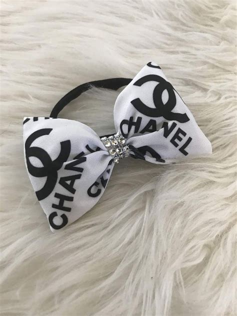 chanel headband bow white|chanel headbands.